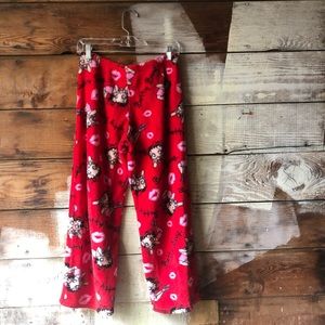 Betty Boop Intimates & Sleepwear - Betty Boop Red Fuzzy Pajama Pants Medium Betty Boop Intimates & Sleepwear - Betty Boop Red Fuzzy Pajama Pants Medium